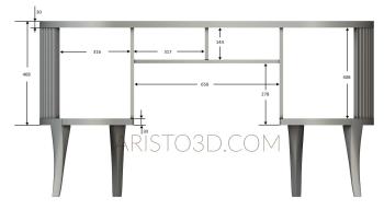 Set of furniture (KMB_0019-03) 3D model for CNC machine