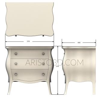 Set of furniture (KMB_0019-07) 3D model for CNC machine