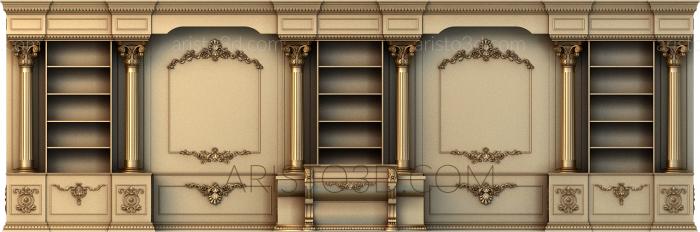 Set of furniture (KMB_0040-01) 3D model for CNC machine