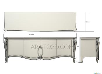 Set of furniture (KMB_0214) 3D model for CNC machine