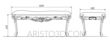 Set of furniture (KMB_0245) 3D model for CNC machine