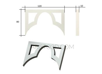 Set of panels (KPN_0003-4) 3D model for CNC machine