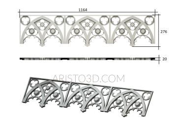 Set of panels (KPN_0003-5) 3D model for CNC machine