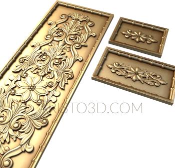 Set of panels (KPN_0006) 3D model for CNC machine