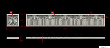 Set of panels (KPN_0010) 3D model for CNC machine