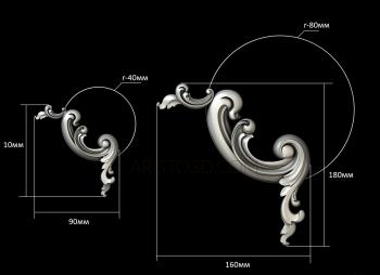 Set of panels (KPN_0014-2) 3D model for CNC machine