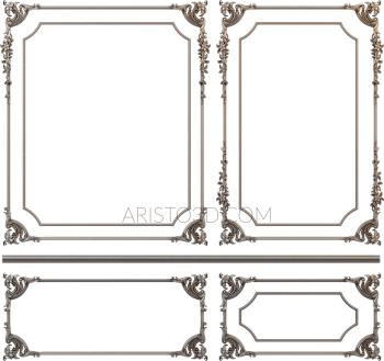 Set of panels (KPN_0025-9) 3D model for CNC machine