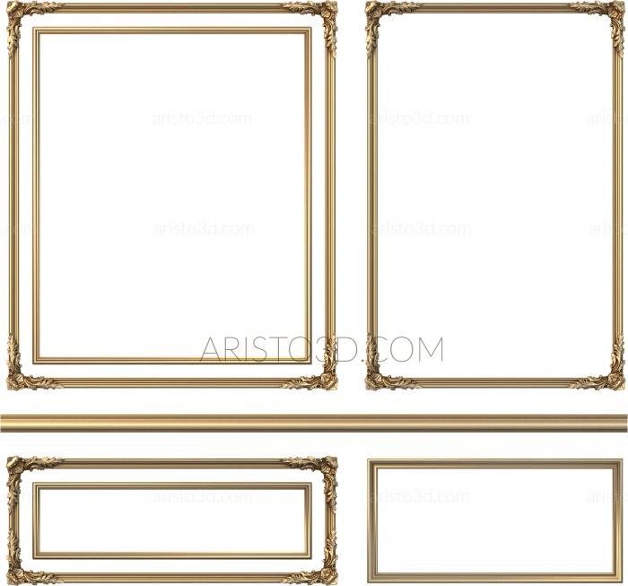 Set of panels (KPN_0028-9) 3D model for CNC machine