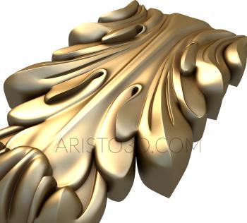 Acant leaf (AKN_0014) 3D model for CNC machine