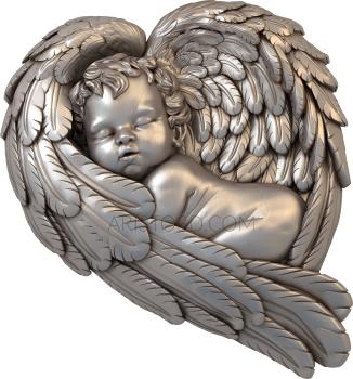 Angels (AN_0040) 3D model for CNC machine