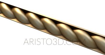 Baguette (BG_0300-9) 3D model for CNC machine