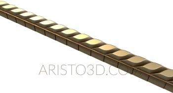 Baguette (BG_0681) 3D model for CNC machine