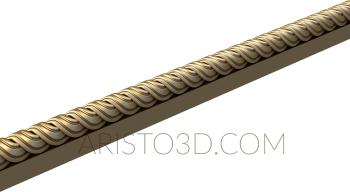 Baguette (BG_0797) 3D model for CNC machine