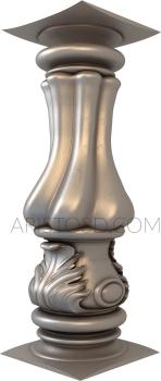 Balusters (BL_0010-1) 3D model for CNC machine
