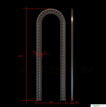 Gates (CV_0078) 3D model for CNC machine
