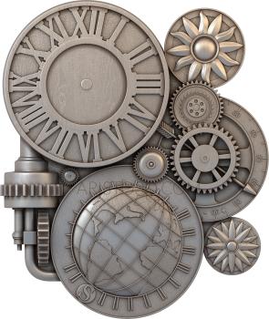 Clocks (CH_0018) 3D model for CNC machine