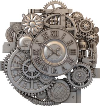 Clocks (CH_0046) 3D model for CNC machine