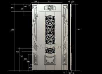 Doors (DVR_0342) 3D model for CNC machine