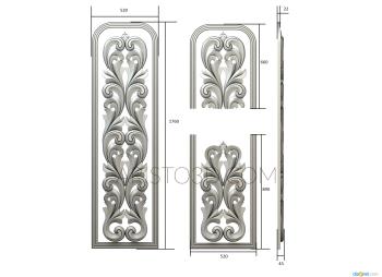 Door covers (DVN_0230) 3D model for CNC machine