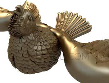 Dove (GL_0007) 3D model for CNC machine