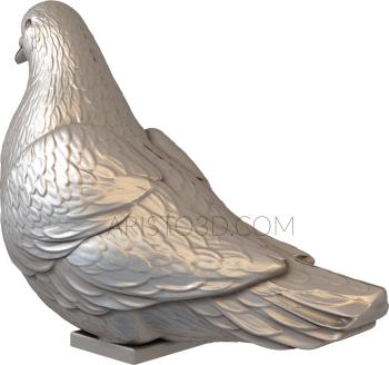 Dove (GL_0014) 3D model for CNC machine