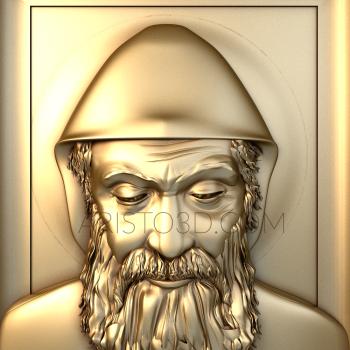 Free examples of 3d stl models (Icon of Saint Charbel healing. Download free 3d model for cnc - USIK_0161) 3D