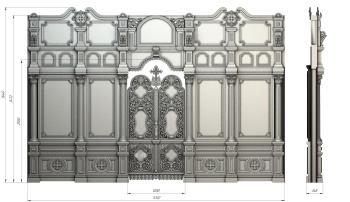 Iconostasis (IKN_0188) 3D model for CNC machine