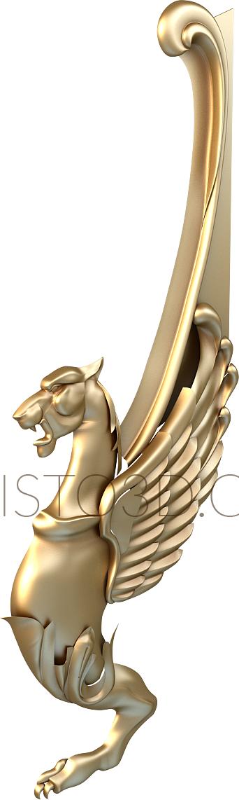 Free examples of 3d stl models (Winged lion. Download free 3d model for cnc - USJV_0076) 3D