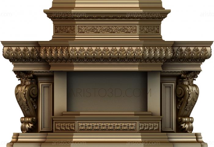 Fireplaces (KM_0042) 3D model for CNC machine