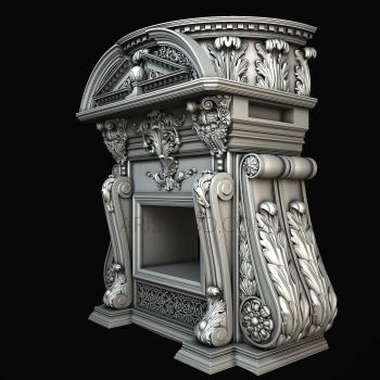 Fireplaces (KM_0130) 3D model for CNC machine