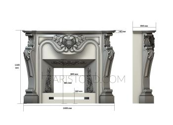 Fireplaces (KM_0179) 3D model for CNC machine