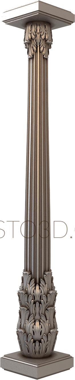 Columns (KL_0006) 3D model for CNC machine