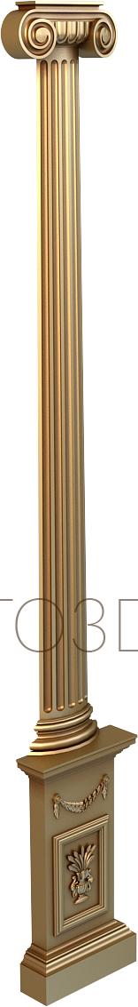Columns (KL_0008) 3D model for CNC machine