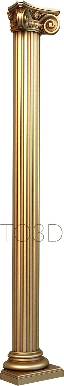 Columns (KL_0009-9) 3D model for CNC machine