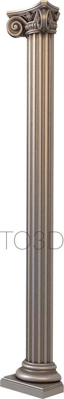 Columns (KL_0009-9) 3D model for CNC machine