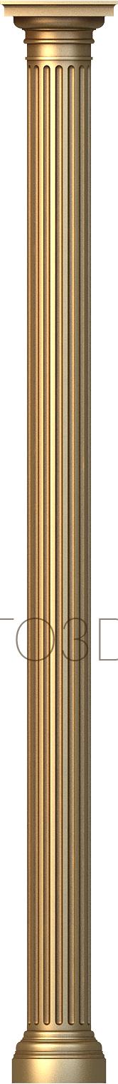 Columns (KL_0017-9) 3D model for CNC machine
