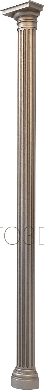 Columns (KL_0017-9) 3D model for CNC machine