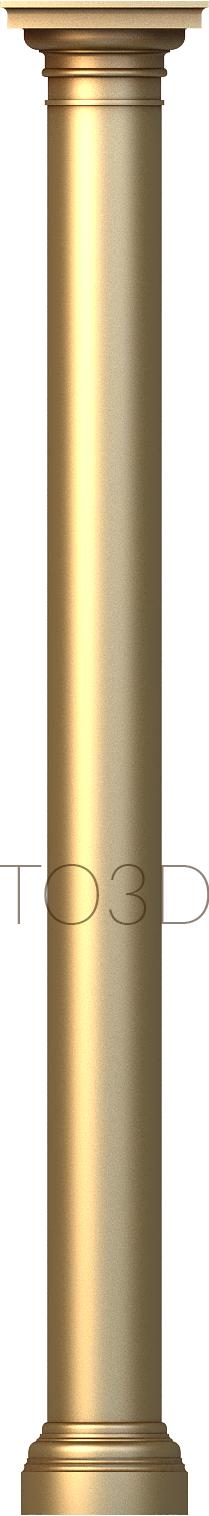 Columns (KL_0023-9) 3D model for CNC machine