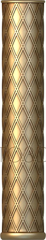 Free examples of 3d stl models (Column with diamonds. Download free 3d model for cnc - USKL_0026) 3D