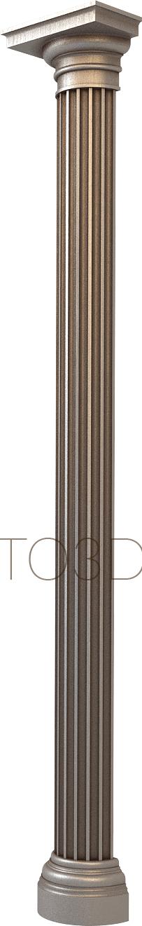 Columns (KL_0027-9) 3D model for CNC machine
