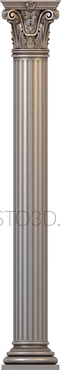 Columns (KL_0030) 3D model for CNC machine