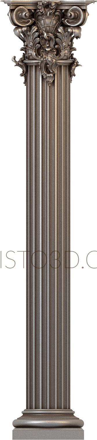 Columns (KL_0033-9) 3D model for CNC machine