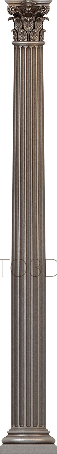 Columns (KL_0053-9) 3D model for CNC machine