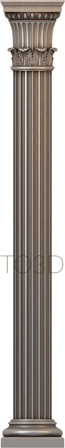 Columns (KL_0057-9) 3D model for CNC machine