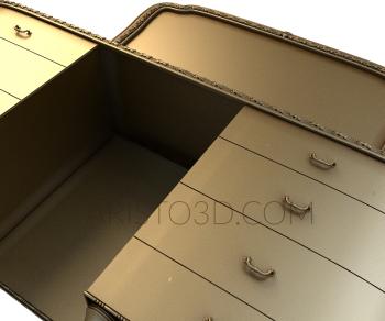 Chests of drawers (KMD_0005) 3D model for CNC machine