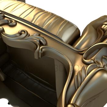 Armchairs (KRL_0053) 3D model for CNC machine