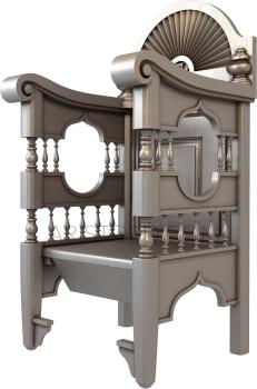 Armchairs (KRL_0071) 3D model for CNC machine