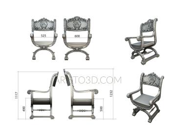 Armchairs (KRL_0109) 3D model for CNC machine