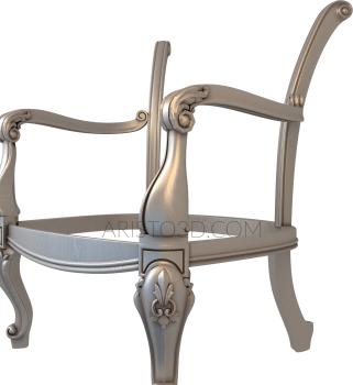 Armchairs (KRL_0119) 3D model for CNC machine