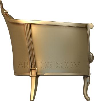 Armchairs (KRL_0129) 3D model for CNC machine